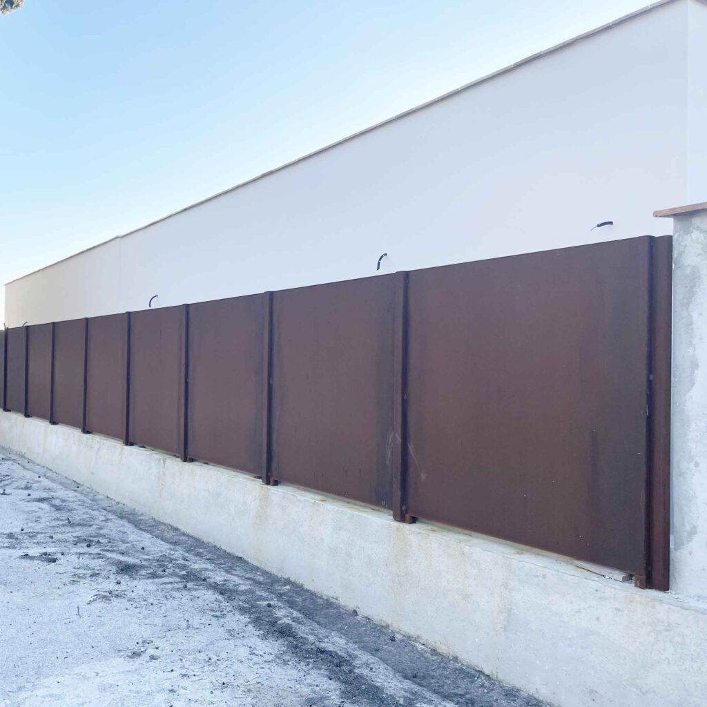 acciaio corten - recinzione